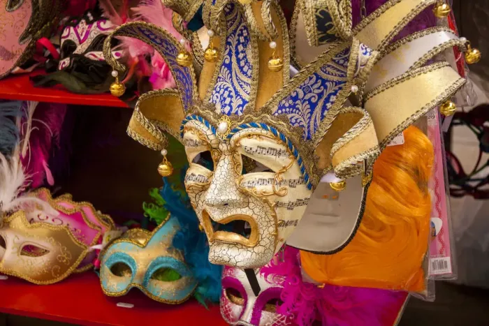 Framed Print : Carnival mask in shop Framed Print : Carnival mask in shop