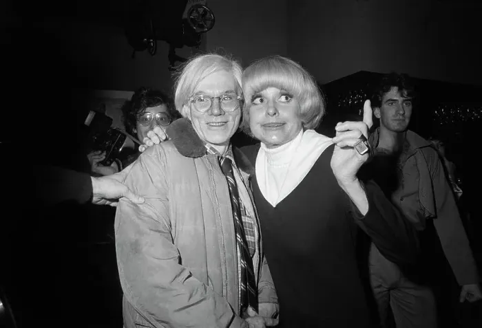 Framed Print : Carol Channing and Andy Warhol at Party Framed Print : Carol Channing and Andy Warhol at Party