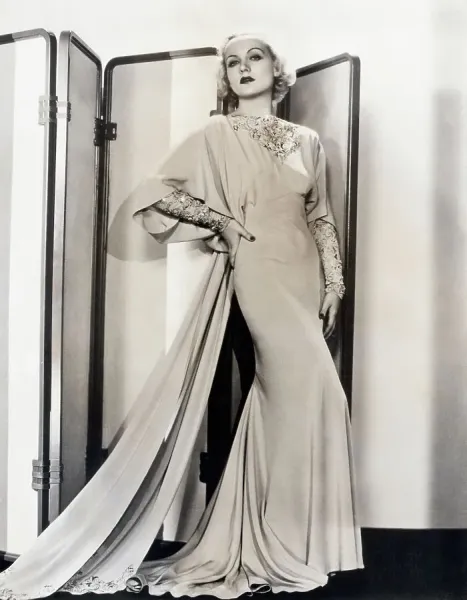 Carole Lombard in Long Gown Print, 1933. Art Prints, Posters & Puzzles from  Fine Art Storehouse