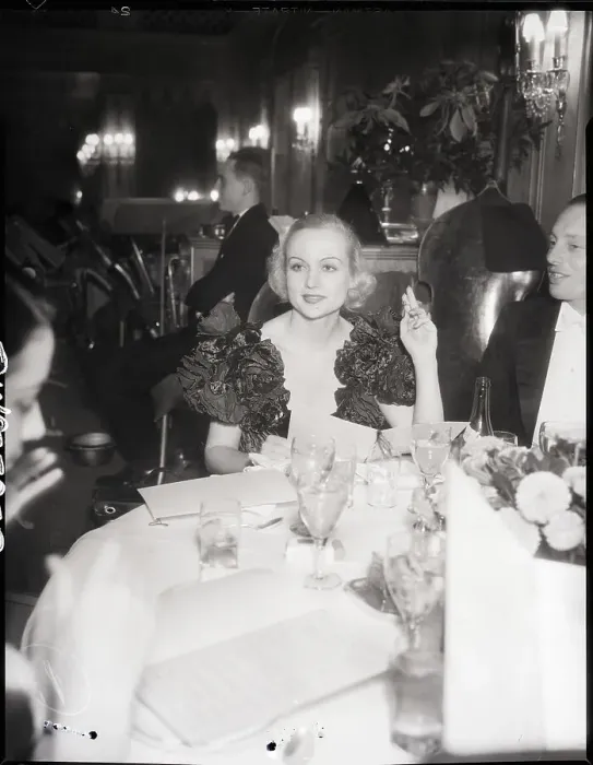 Framed Print : Carole Lombard at Dining Table Framed Print : Carole Lombard at Dining Table