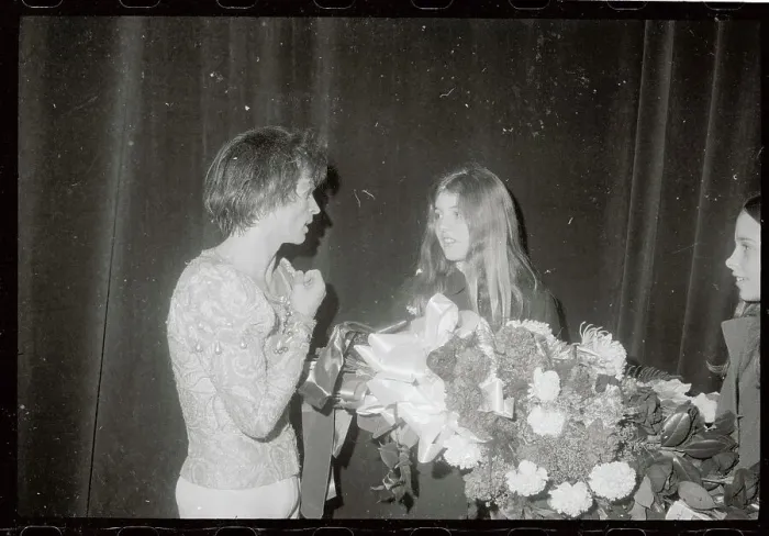 Framed Print : Caroline Kennedy Conversing With Rudolph Nureyev Framed Print : Caroline Kennedy Conversing With Rudolph Nureyev