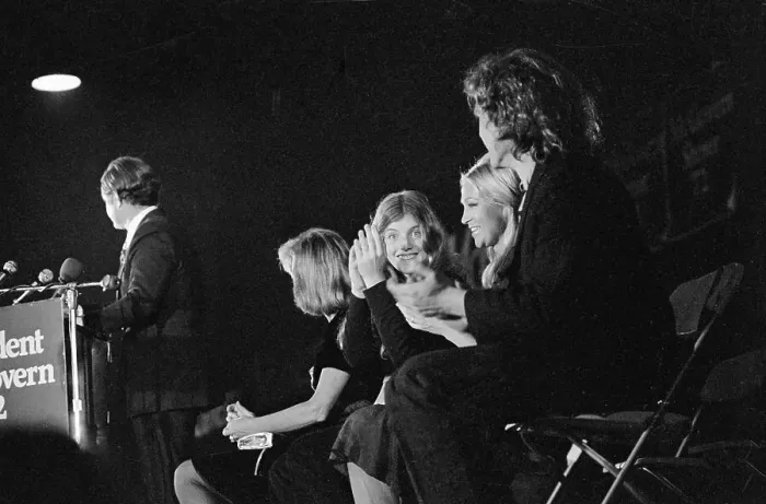 Framed Print : Caroline Kennedy and Joan Kennedy Applauding Framed Print : Caroline Kennedy and Joan Kennedy Applauding