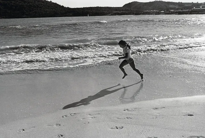 Framed Print : Caroline Kennedy Running on the Beach Framed Print : Caroline Kennedy Running on the Beach