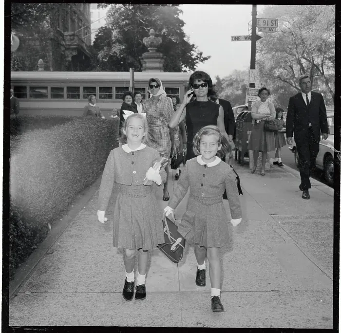 Framed Print : Caroline Kennedy Walking to School Framed Print : Caroline Kennedy Walking to School