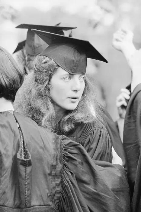 Framed Print : Caroline Kennedy Wearing Radcliffe University Cap and Gown Framed Print : Caroline Kennedy Wearing Radcliffe University Cap and Gown