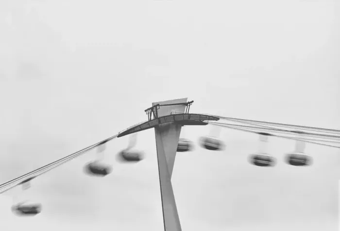 Framed Print : Carousel. A black and white photograph of a public transportation trolley Framed Print : Carousel. A black and white photograph of a public transportation trolley