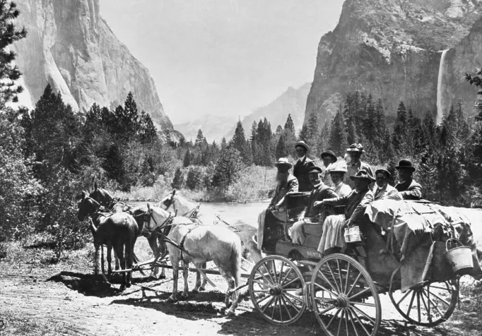 Framed Print : Carriage in Yosemite Park Framed Print : Carriage in Yosemite Park