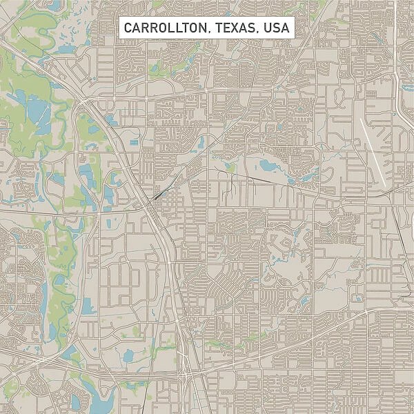 Carrollton Texas US City Street Map