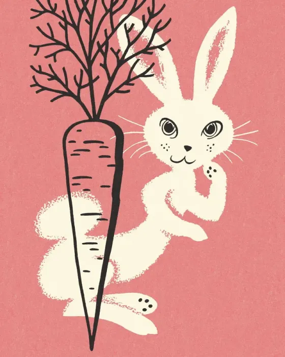 Framed Print : Carrot and Rabbit Framed Print : Carrot and Rabbit