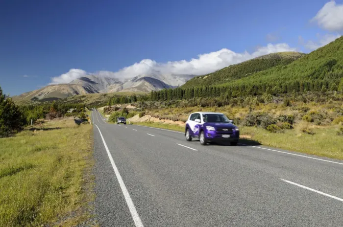 Framed Print : Two cars driving on a country road, driving on the left, Arthurs Pass Road, South Island, New Zealand, Oceania Framed Print : Two cars driving on a country road, driving on the left, Arthurs Pass Road, South Island, New Zealand, Oceania