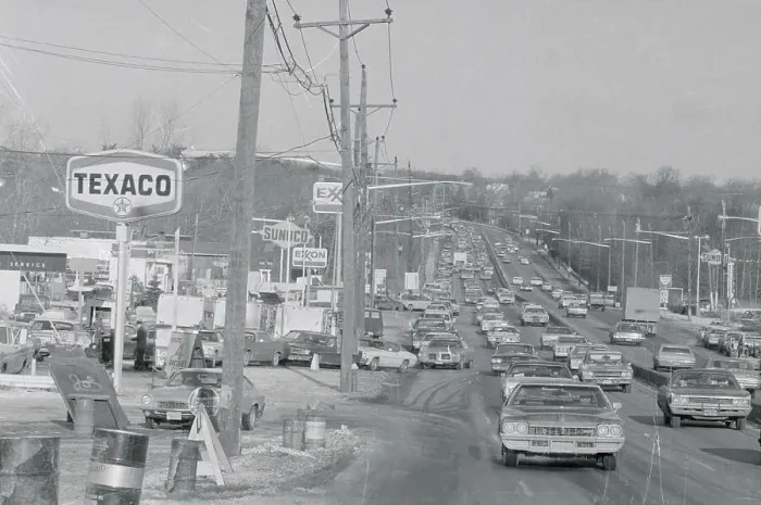 Framed Print : Cars Going to Gas Station Framed Print : Cars Going to Gas Station