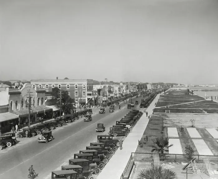 Framed Print : Cars Parked Along Street Framed Print : Cars Parked Along Street
