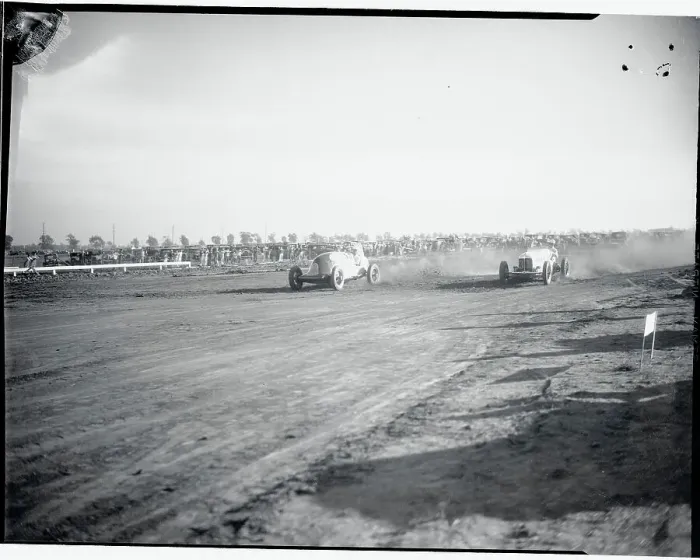 Framed Print : Cars Racing on Mines Field