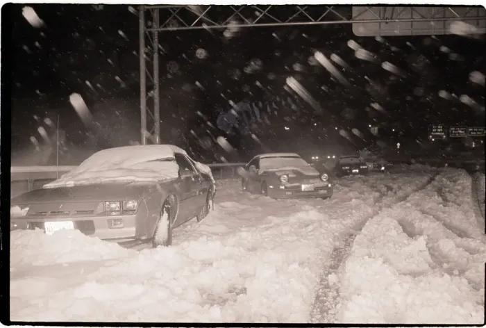 Framed Print : Cars Stranded in Blizzard Framed Print : Cars Stranded in Blizzard
