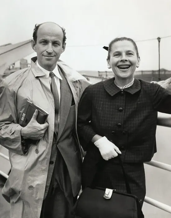 Framed Print : Carson Kanin and wife Ruth Gordon Aboard Ship Framed Print : Carson Kanin and wife Ruth Gordon Aboard Ship