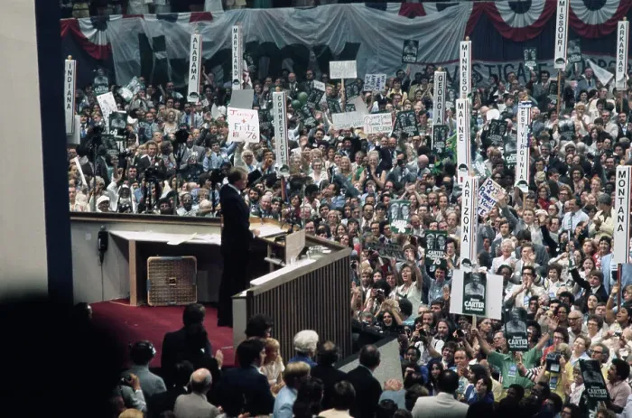 Framed Print : Carter Addressing Convention Framed Print : Carter Addressing Convention