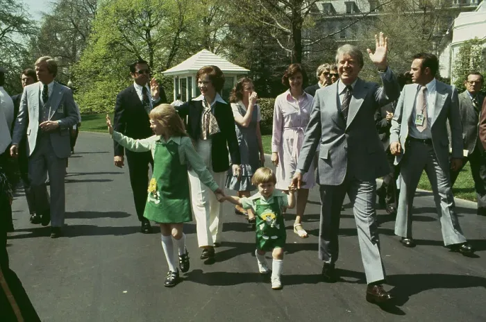 Framed Print : Carter Family At Easter Egg Roll Framed Print : Carter Family At Easter Egg Roll