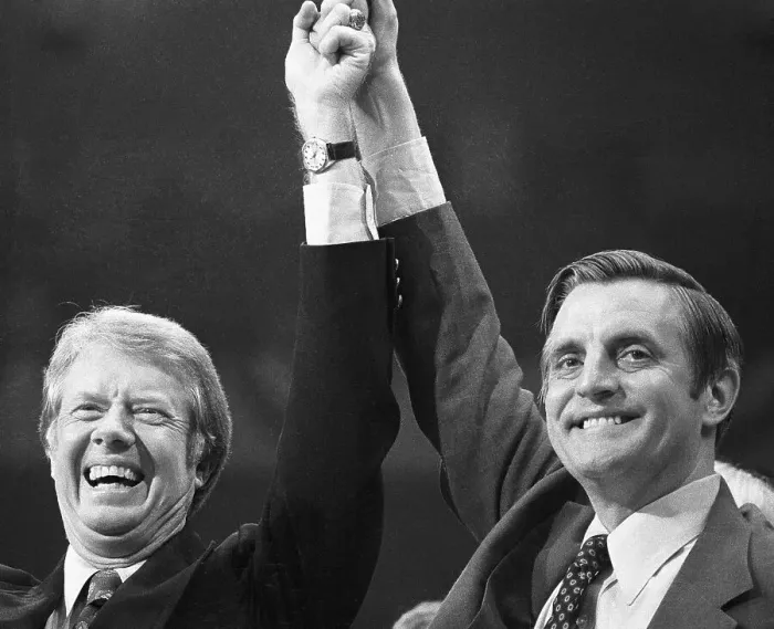 Framed Print : Carter and Mondale Accepting Nominations Framed Print : Carter and Mondale Accepting Nominations