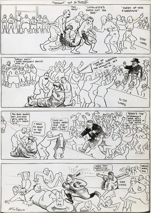 Framed Print : Cartoon Depicting Presidential Race