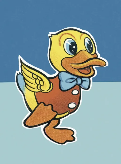Framed Print : Cartoon duck Framed Print : Cartoon duck