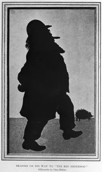 Framed Print : Cartoon of Johannes Brahms Framed Print : Cartoon of Johannes Brahms
