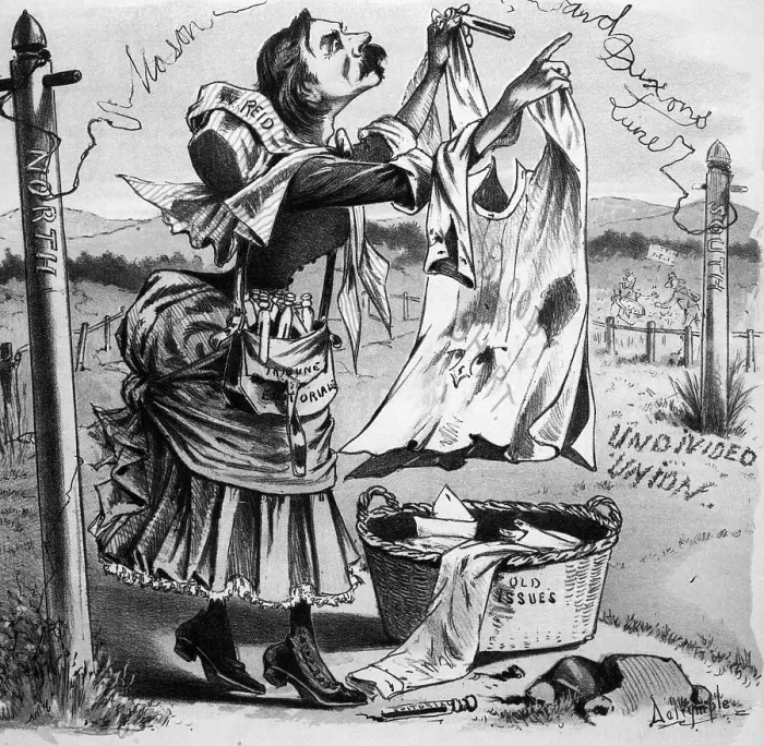 Framed Print : Cartoon Laundry Reopening Of Strife N&S Framed Print : Cartoon Laundry Reopening Of Strife N&S