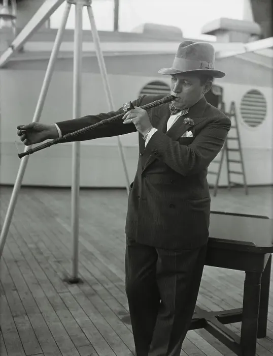 Framed Print : Cartoonist Robert Ripley Lighting his Pipe Framed Print : Cartoonist Robert Ripley Lighting his Pipe