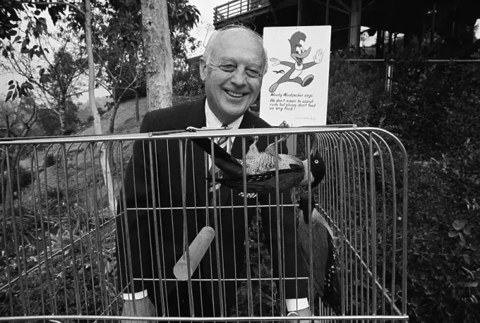 Framed Print : Cartoonist Walter Lantz At The Zoo Framed Print : Cartoonist Walter Lantz At The Zoo