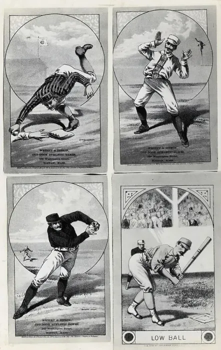 Framed Print : Cartoons On The Various Baseball Positio