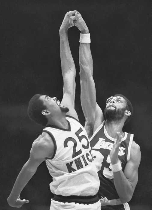 Framed Print : Bill Cartwright and Kareem Abdul-Jabbar Framed Print : Bill Cartwright and Kareem Abdul-Jabbar