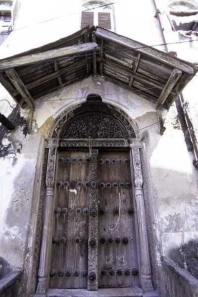 Carved wooden doors in Stone Town