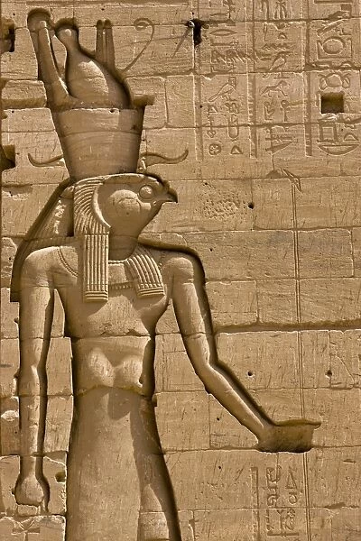 carving of the Egyptian God Horus