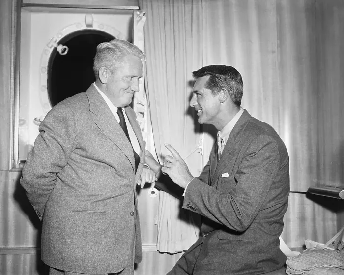 Framed Print : Cary Grant Advises Spencer Tracy Framed Print : Cary Grant Advises Spencer Tracy