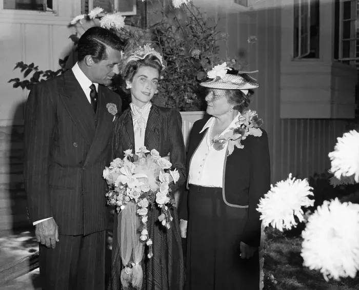 Framed Print : Cary Grant and Barbara Hutton on Wedding Day