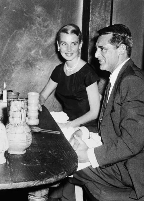 Framed Print : Cary Grant and Betsy Drake Dining Framed Print : Cary Grant and Betsy Drake Dining
