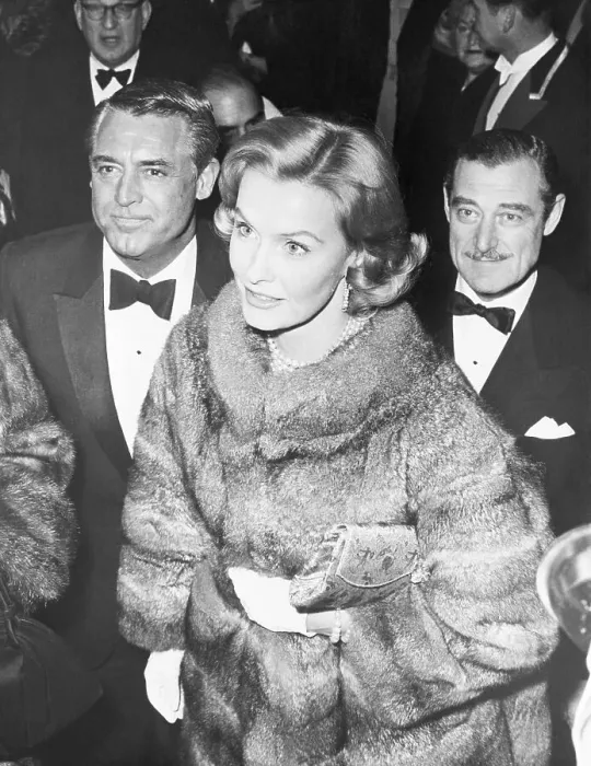 Framed Print : Cary Grant and Dina Merrill at Premiere