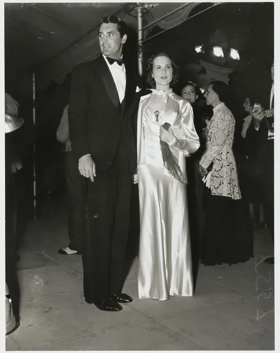 Framed Print : Cary Grant Escorting Mary Brian