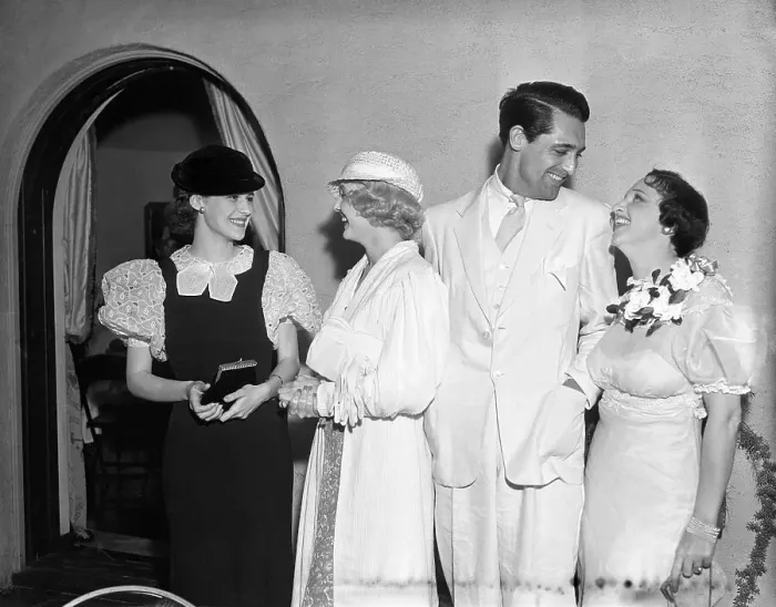 Framed Print : Cary Grant and Friends at Party Framed Print : Cary Grant and Friends at Party
