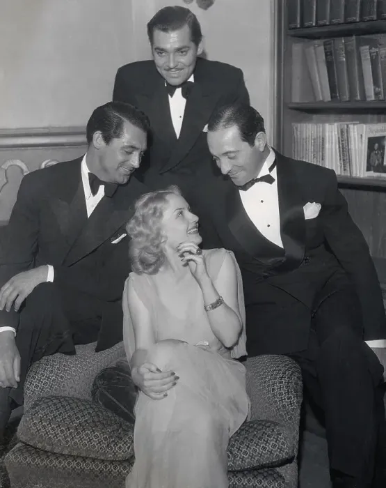 Framed Print : Cary Grant and Friends at Ricardo Cortes's Home Framed Print : Cary Grant and Friends at Ricardo Cortes's Home