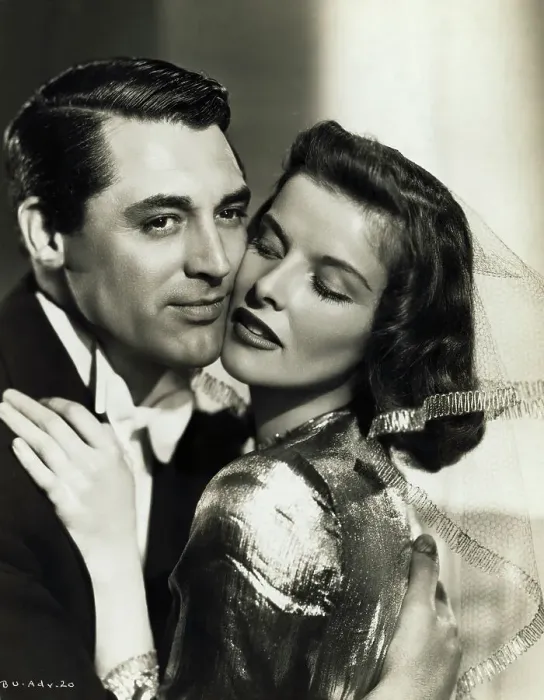 Framed Print : Cary Grant and Katharine Hepburn Embracing Framed Print : Cary Grant and Katharine Hepburn Embracing