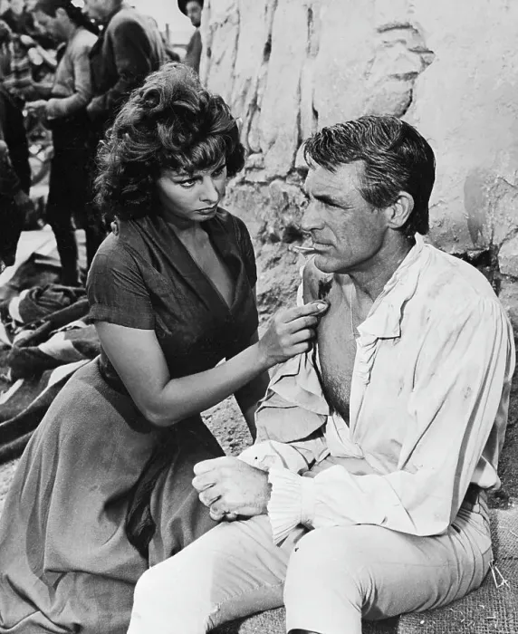 Framed Print : Cary Grant in Movie Scene with Sophia Loren Framed Print : Cary Grant in Movie Scene with Sophia Loren