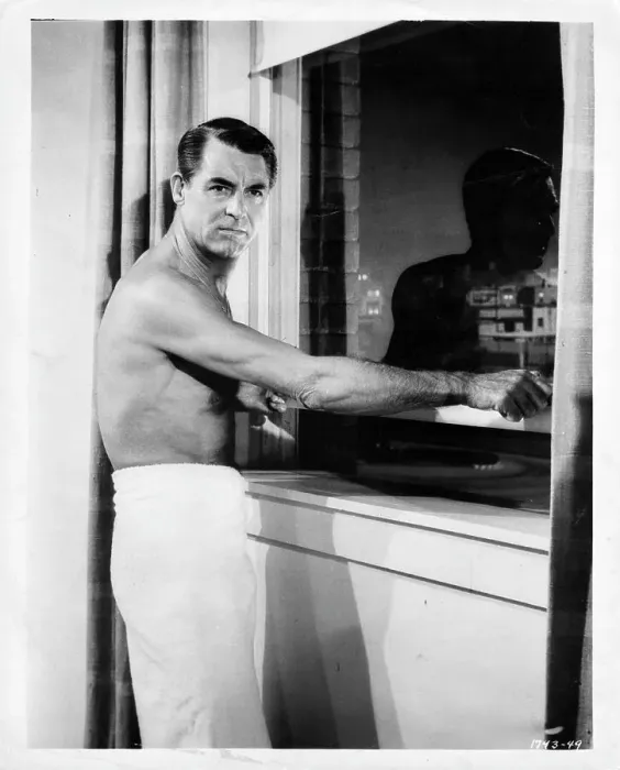 Cary Grant at Window, North By Northwest Print, 1959. Art Prints
