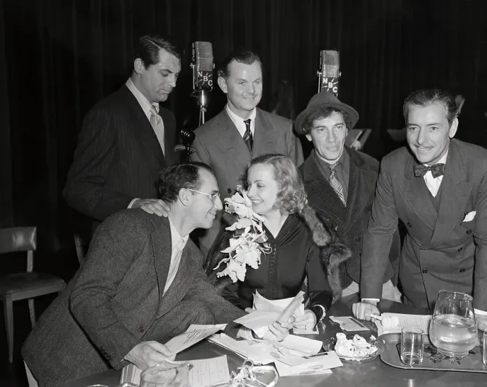 Framed Print : Cary Grant Posing with Other Celebrities Framed Print : Cary Grant Posing with Other Celebrities