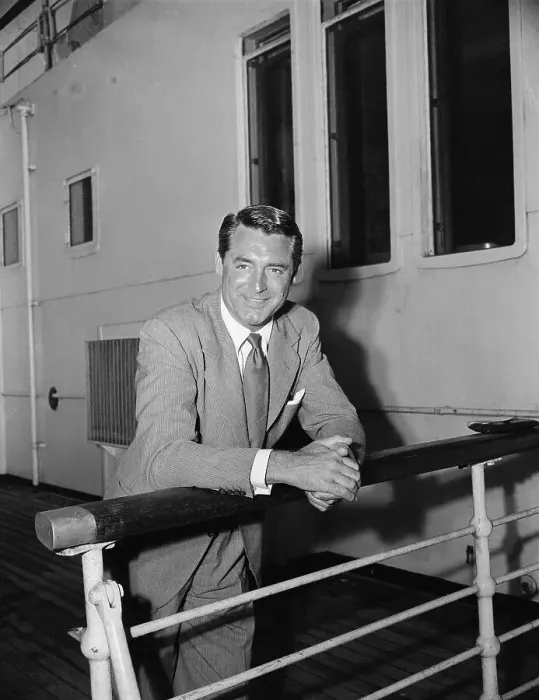Framed Print : Cary Grant Standing on Ship Deck Framed Print : Cary Grant Standing on Ship Deck