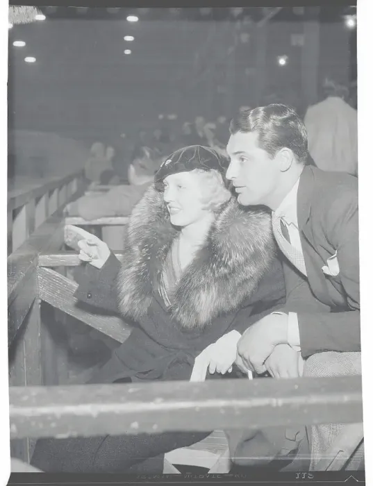 Framed Print : Cary Grant and Virginia Cherrill Watching Races Framed Print : Cary Grant and Virginia Cherrill Watching Races