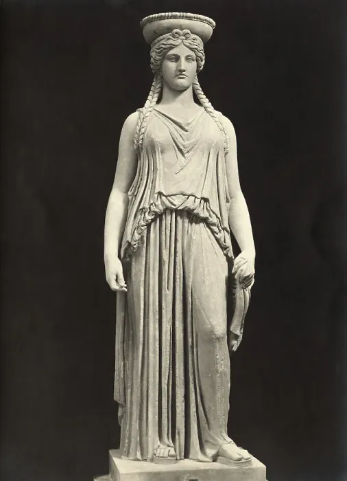 Framed Print : Caryatid at Vatican Museum