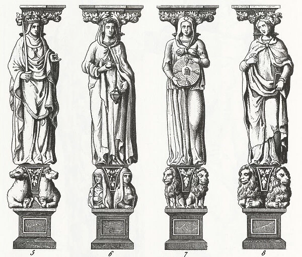 Caryatides of St. Peter Engraving