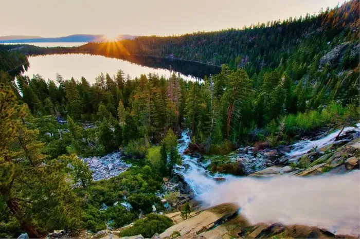 Framed Print : Cascade falls sunrise, Lake Tahoe Framed Print : Cascade falls sunrise, Lake Tahoe