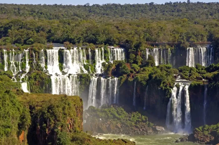 Framed Print : Cascades of the Iguazu Waterfalls Argentina Brazil Framed Print : Cascades of the Iguazu Waterfalls Argentina Brazil