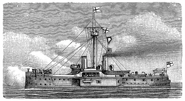 Casemata ship with entrances